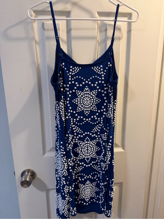 Michael Kors Dresses & Skirts - Michael Kors Navy Blue and White Studded Mini Dress
